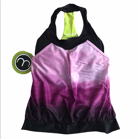 Moxie Cycling Co T Back Layered Tank Purple NWT S - Picture 2 of 8
